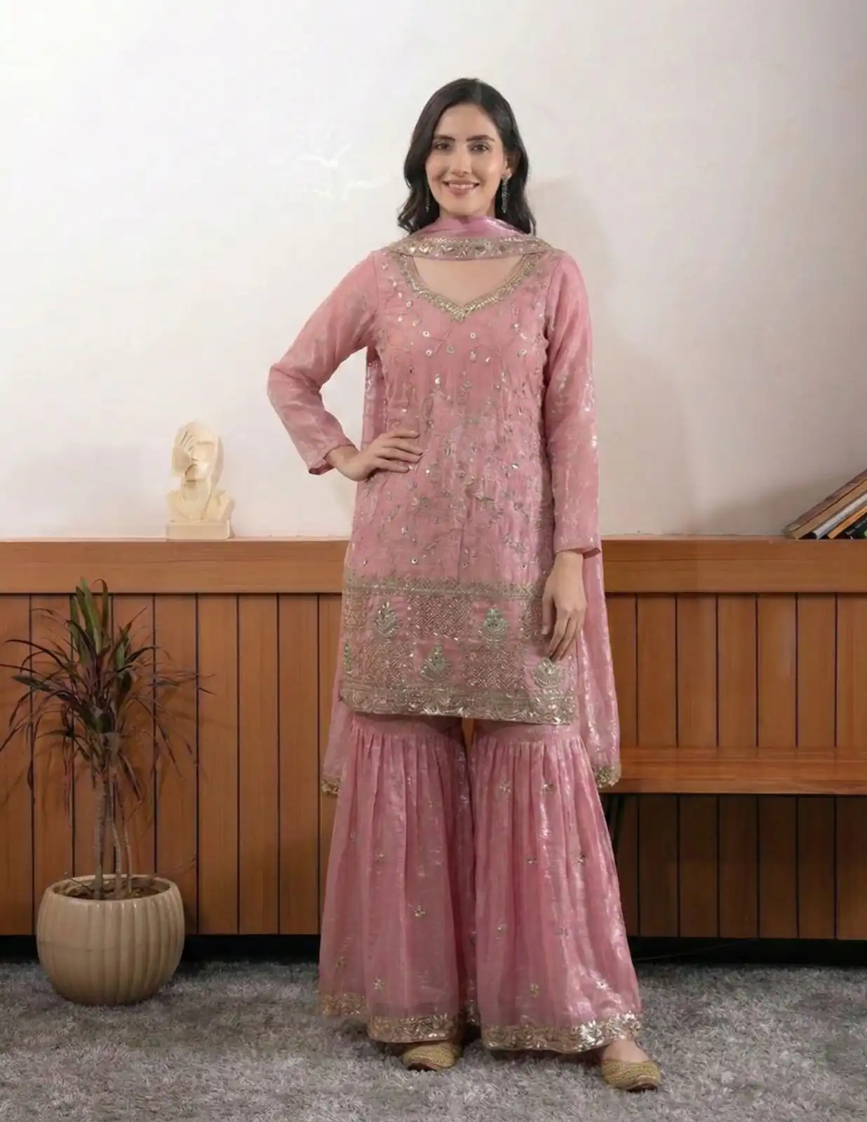 BE 440 Peach Fendy Salwar Suit With Embroidery Work & Bead Work. Exclusive Offer ₹2399. Delivery 4-6 Working Days. Shop now. | Casual Suits, Jump Suits, Creative suits, Designer Suits, Palazzo Suits, Party Wear Suits, Patiala Suits, Salwar suit, Straight Suits