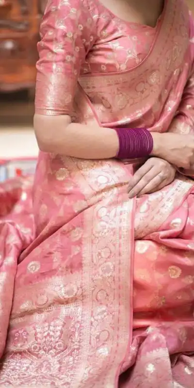 KPR 208 Peach in Color Soft Lichi Silk Designer Work Saree . Available at ₹1399 only. Delivery 4-6 Working Days. Shop now. | Creative Sarees, Bollywood Sarees, Designer Sarees, Embroidered Sarees, Ethnic Saree, Modern Digital sarees, Party Wear Sarees, Sarees