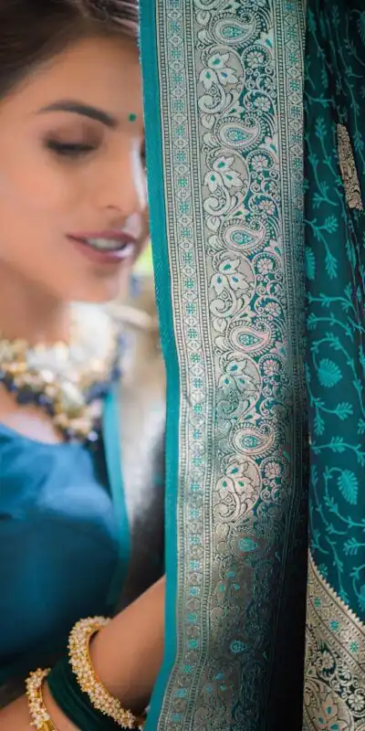 KPR 252 Peacock Blue in Soft Lichi Silk Lace Work & Lace Border Saree. Affordable Price ₹1449. Delivery 4-6 Working Days. Shop now. | Creative Sarees, Bollywood Sarees, Designer Sarees, Embroidered Sarees, Ethnic Saree, Modern Digital sarees, Party Wear Sarees, Sarees