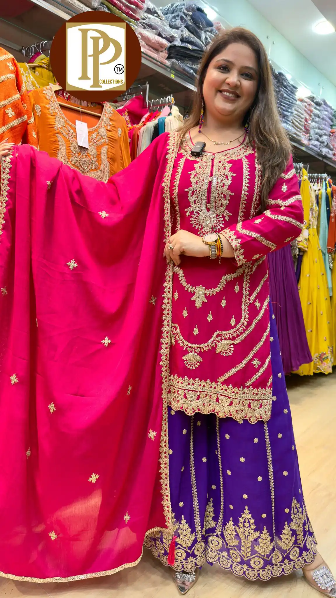 ND 5033 Pink Chinon Silk Salwar Suit with Embroidery Work & Lace Work. Affordable Price ₹2149. Delivery 4-6 Working Days. Shop now. | Casual Suits, Jump Suits, Creative suits, Designer Suits, Palazzo Suits, Party Wear Suits, Patiala Suits, Salwar suit, Straight Suits