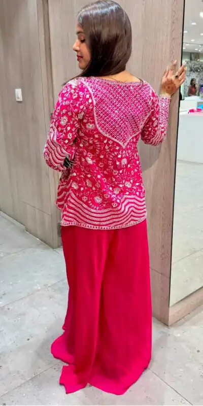 BB 13 Pink Chinon Silk Salwar Suit with Embroidery Work. Wedding, Party, Festive, Events Special Price ₹2399. Delivery 4-6 Working Days. Shop now. | Casual Suits, Jump Suits, Creative suits, Designer Suits, Palazzo Suits, Party Wear Suits, Patiala Suits, Salwar suit, Straight Suits