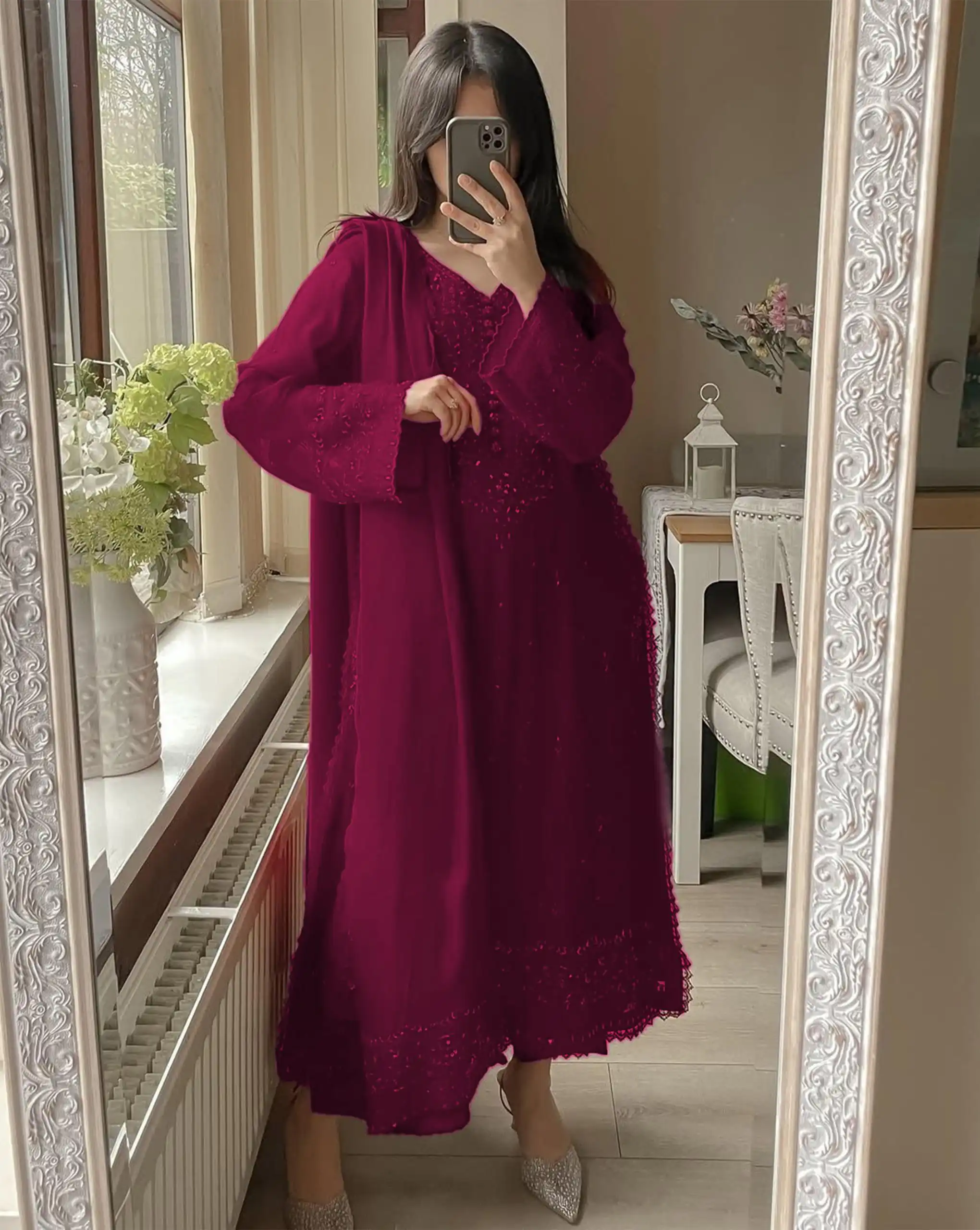 LG 2002 Pink Georgette With Embroidery Work Salwar Suit . Wedding, Party, Festive, Events, Affordable Price ₹1999. Delivery 4-6 Working Days. Shop now. | Casual Suits, Jump Suits, Tops & Bottoms, Track Suits, Trendy Wear, Creative suits, Designer Suits, Palazzo Suits, Party Wear Suits, Patiala Suits, Salwar suit, Straight Suits