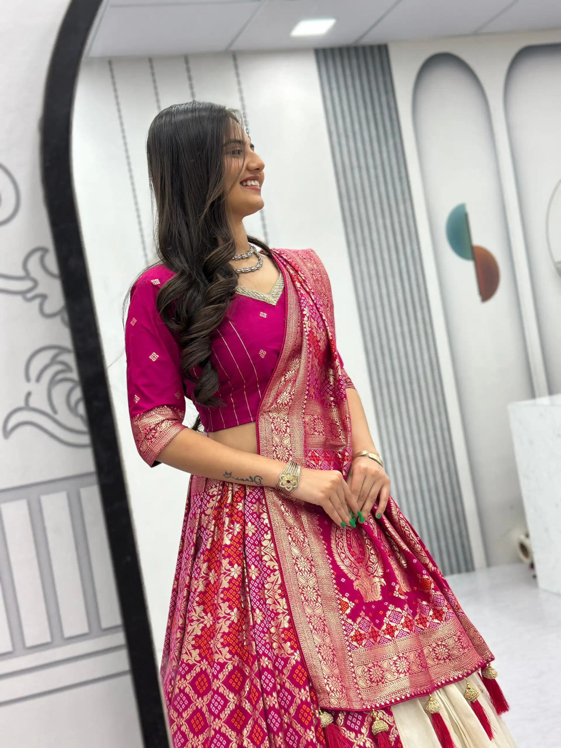 PC 560 Pink in Jacquard Silk Designer Work Lehenga Choli . Introductory Price ₹3249. Delivery 4-6 Working Days. Shop now. | Bollywood Lehenga, Creative Lehenga, Designer Lehenga, Embroidered Lehenga, Lehenga, Party Wear Lehenga