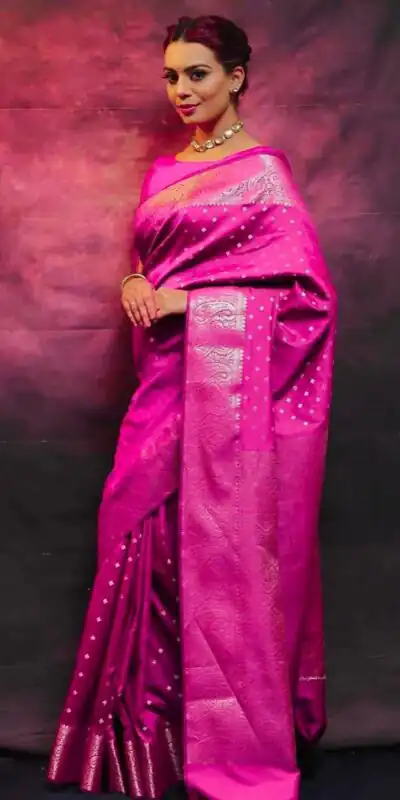 KPR 218 Pink in Soft Lichi Silk Lace Border & Lace Work Saree . Exclusive Offer ₹1349. Delivery 4-6 Working Days. Shop now. | Creative Sarees, Bollywood Sarees, Designer Sarees, Embroidered Sarees, Ethnic Saree, Modern Digital sarees, Party Wear Sarees, Sarees