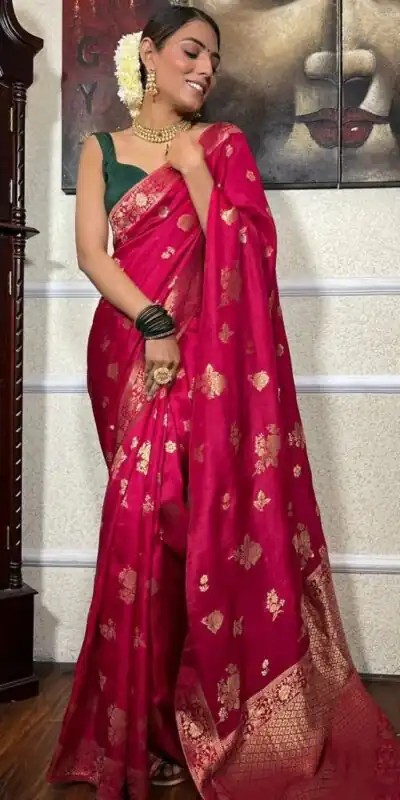 KPR 226 Pink Soft Lichi Silk Saree Perfect for Wedding, Party, Raksha Bandhan, Sangeet, Eid – . Get it for ₹1399. Delivery 4-6 Working Days. | Creative Sarees, Bollywood Sarees, Designer Sarees, Embroidered Sarees, Ethnic Saree, Modern Digital sarees, Party Wear Sarees, Sarees