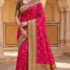 MB 18 Pink in Color Meenakari Zari Work & Lace Work Saree work. Exclusive Offer ₹2399. Delivery 4-6 Working Days. Shop now. | Creative Sarees, Bollywood Sarees, Designer Sarees, Embroidered Sarees, Ethnic Saree, Modern Digital sarees, Party Wear Sarees, Sarees