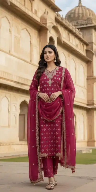 ZSR 3158 Pink in Organza Silk Lace Work & Embroidery Work Salwar Suit . Get it for ₹2399. Delivery 4-6 Working Days. Shop now. | Casual Suits, Jump Suits, Creative suits, Designer Suits, Palazzo Suits, Party Wear Suits, Patiala Suits, Salwar suit, Straight Suits