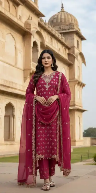 ZSR 3158 Pink in Organza Silk Lace Work & Embroidery Work Salwar Suit . Get it for ₹2399. Delivery 4-6 Working Days. Shop now. | Casual Suits, Jump Suits, Creative suits, Designer Suits, Palazzo Suits, Party Wear Suits, Patiala Suits, Salwar suit, Straight Suits