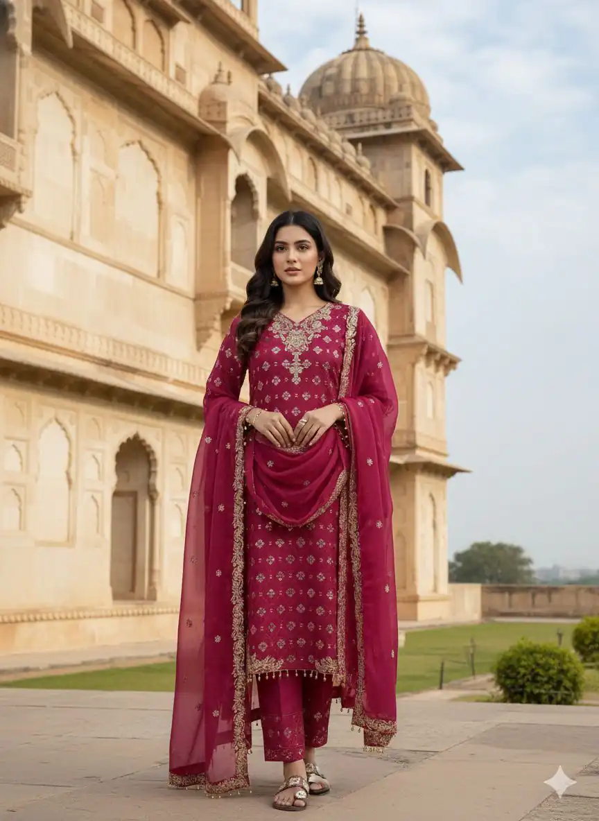 ZSR 3158 Pink in Organza Silk Lace Work & Embroidery Work Salwar Suit . Get it for ₹2399. Delivery 4-6 Working Days. Shop now. | Casual Suits, Jump Suits, Creative suits, Designer Suits, Palazzo Suits, Party Wear Suits, Patiala Suits, Salwar suit, Straight Suits