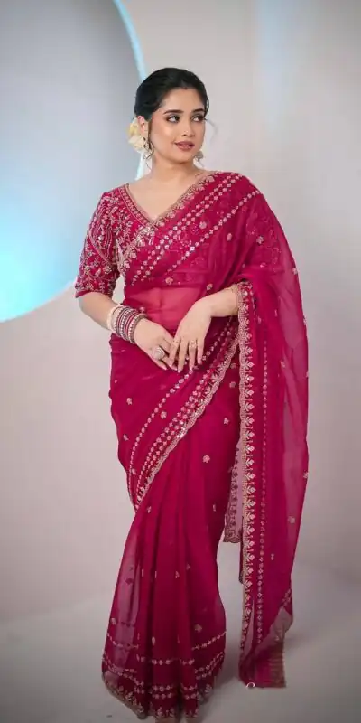 JR 664 Pink in Soft Space Silk Zari Work & Embroidery Work Saree. Available at ₹1949 only. Delivery 4-6 Working Days. Shop now. | Creative Sarees, Bollywood Sarees, Designer Sarees, Embroidered Sarees, Ethnic Saree, Modern Digital sarees, Party Wear Sarees, Sarees