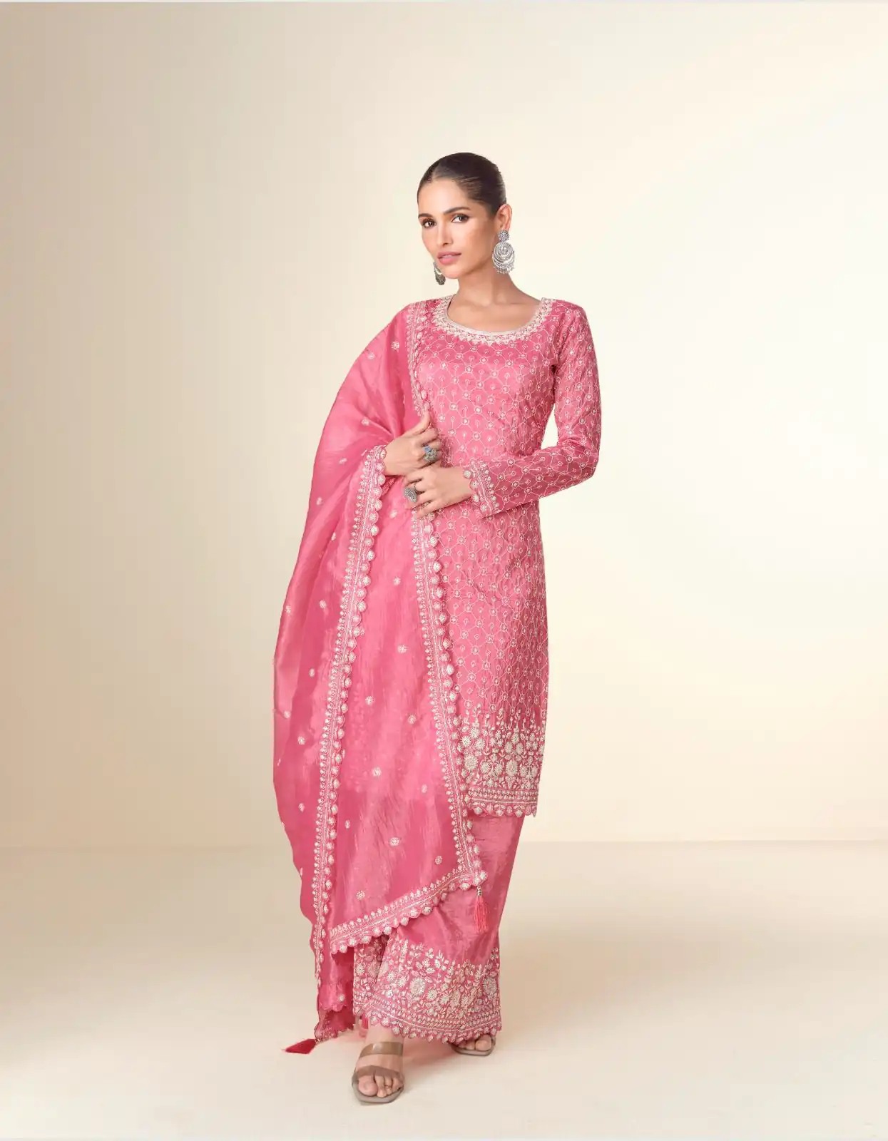FC ISHITAA Pink Color in Tissue Crush Embroidery Work Salwar Suit . Festive Deal ₹3299. Delivery 4-6 Working Days. Shop now. | Casual Suits, Jump Suits, Tops & Bottoms, Track Suits, Trendy Wear, Creative suits, Designer Suits, Palazzo Suits, Party Wear Suits, Patiala Suits, Salwar suit, Straight Suits
