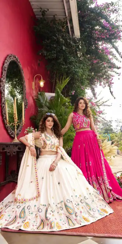 Ram 158 Pink Color Vichitra Lehenga Choli with Embroidery Work. Wedding, Party, Festive, Grab it for ₹3049. Delivery 4-6 Working Days. Shop now. | Bollywood Lehenga, Creative Lehenga, Designer Lehenga, Embroidered Lehenga, Lehenga, Party Wear Lehenga