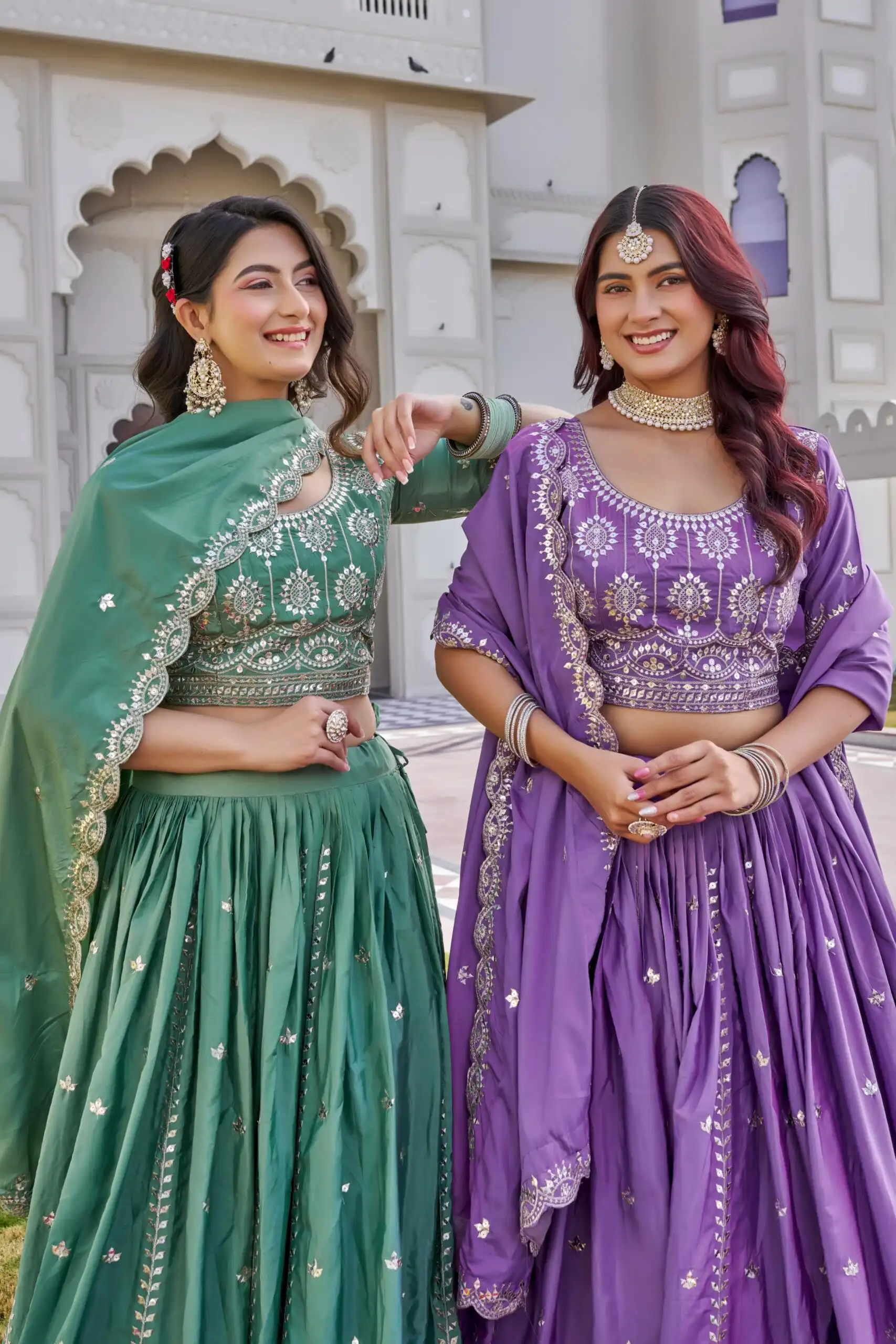 Ram 154 Pista Color Crap Silk Lehenga Choli with Embroidery Work. Now at just ₹2549. Delivery 4-6 Working Days. Shop now. | Bollywood Lehenga, Creative Lehenga, Designer Lehenga, Embroidered Lehenga, Lehenga, Party Wear Lehenga