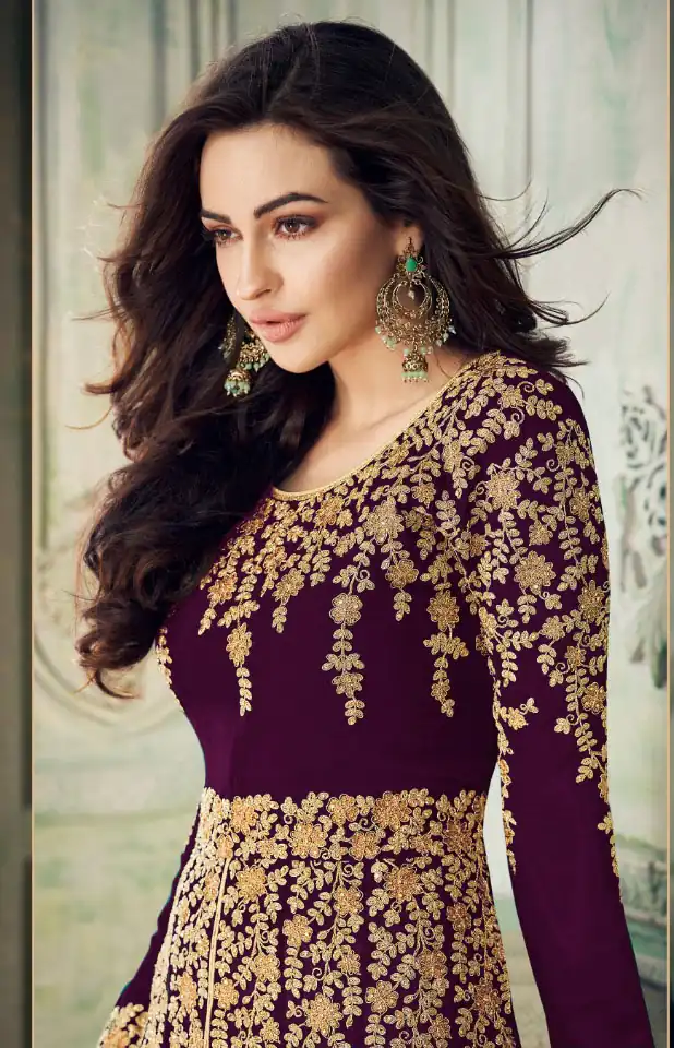 FC A 8204 Purple in Color Georgette Embroidery Work Salwar Suit . Introductory Price ₹2049. Delivery 4-6 Working Days. Shop now. | Casual Suits, Jump Suits, Creative suits, Designer Suits, Palazzo Suits, Party Wear Suits, Patiala Suits, Salwar suit, Straight Suits