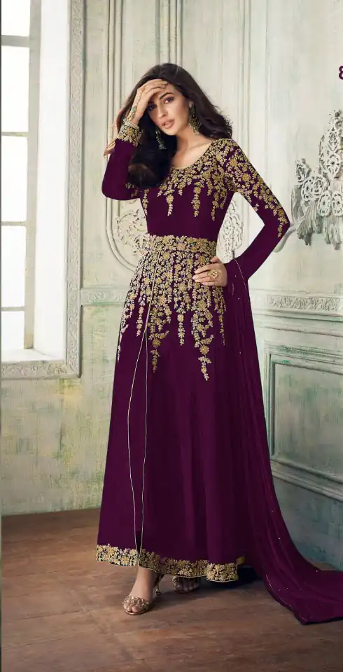FC A 8204 Purple in Color Georgette Embroidery Work Salwar Suit . Introductory Price ₹2049. Delivery 4-6 Working Days. Shop now. | Casual Suits, Jump Suits, Creative suits, Designer Suits, Palazzo Suits, Party Wear Suits, Patiala Suits, Salwar suit, Straight Suits