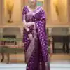 KPR 208 Purple in Color Soft Lichi Silk Designer Work Saree . Available at ₹1399 only. Delivery 4-6 Working Days. Shop now. | Creative Sarees, Bollywood Sarees, Designer Sarees, Embroidered Sarees, Ethnic Saree, Modern Digital sarees, Party Wear Sarees, Sarees