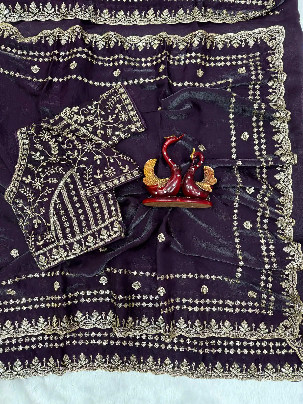 JR 664 Purple in Soft Space Silk Zari Work & Embroidery Work Saree. Available at ₹1949 only. Delivery 4-6 Working Days. Shop now. | Creative Sarees, Bollywood Sarees, Designer Sarees, Embroidered Sarees, Ethnic Saree, Modern Digital sarees, Party Wear Sarees, Sarees