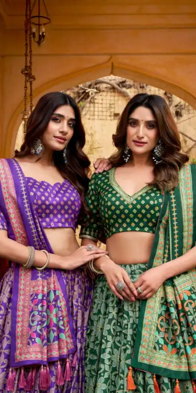 LNB 1201 Purple Tasar Silk Lehenga Choli Perfect for Wedding, Party, Traditional Day, Sangeet, Housewarming – . Introductory Price ₹2499. Delivery 4- | Bollywood Lehenga, Creative Lehenga, Designer Lehenga, Embroidered Lehenga, Lehenga, Party Wear Lehenga