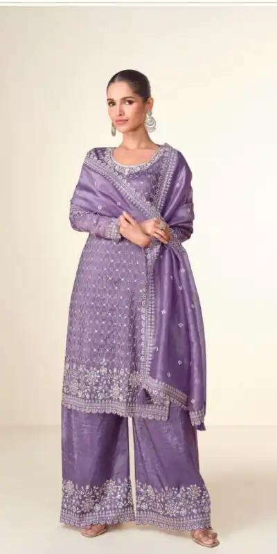 FC ISHITAA Purple Color in Tissue Crush Embroidery Work Salwar Suit . Festive Deal ₹3299. Delivery 4-6 Working Days. Shop now. | Casual Suits, Jump Suits, Tops & Bottoms, Track Suits, Trendy Wear, Creative suits, Designer Suits, Palazzo Suits, Party Wear Suits, Patiala Suits, Salwar suit, Straight Suits