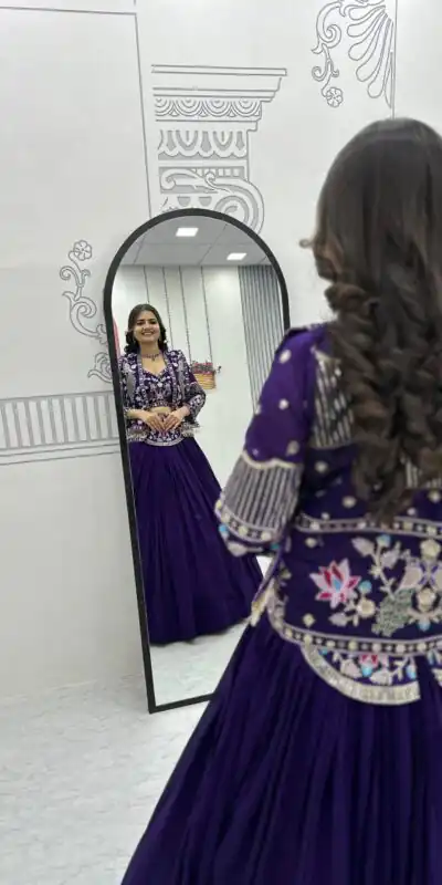 PC 559 Purple Vichitra Silk Lehenga Choli. Perfect for Wedding, Party, Eid, Temple Visit, Mehendi – Affordable Price ₹3149. Delivery 4-6 Working Day | Bollywood Lehenga, Creative Lehenga, Designer Lehenga, Embroidered Lehenga, Lehenga, Party Wear Lehenga