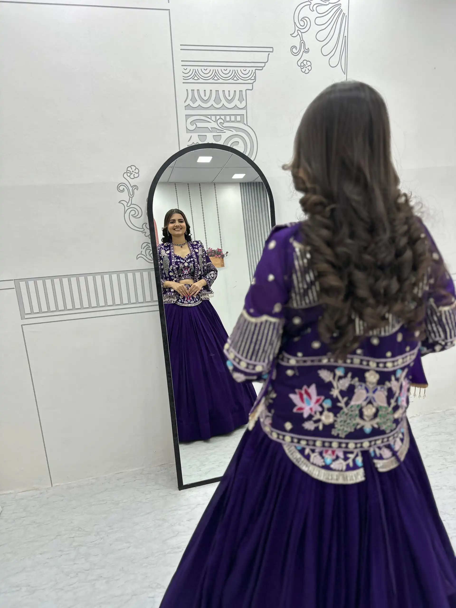 PC 559 Purple Vichitra Silk Lehenga Choli. Perfect for Wedding, Party, Eid, Temple Visit, Mehendi – Affordable Price ₹3149. Delivery 4-6 Working Day | Bollywood Lehenga, Creative Lehenga, Designer Lehenga, Embroidered Lehenga, Lehenga, Party Wear Lehenga