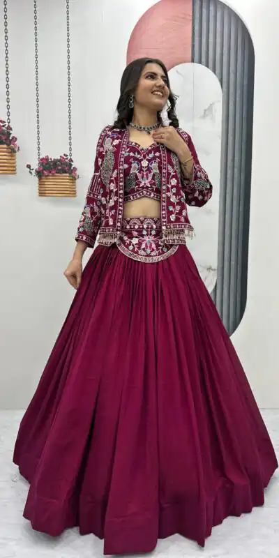 PC 559 Rani Pink Vichitra Silk Lehenga Choli. Perfect for Wedding, Party, Eid, Temple Visit, Mehendi – Affordable Price ₹3149. Delivery 4-6 Working Day | Bollywood Lehenga, Creative Lehenga, Designer Lehenga, Embroidered Lehenga, Lehenga, Party Wear Lehenga
