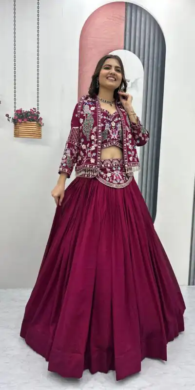 PC 559 Rani Pink Vichitra Silk Lehenga Choli. Perfect for Wedding, Party, Eid, Temple Visit, Mehendi – Affordable Price ₹3149. Delivery 4-6 Working Day | Bollywood Lehenga, Creative Lehenga, Designer Lehenga, Embroidered Lehenga, Lehenga, Party Wear Lehenga