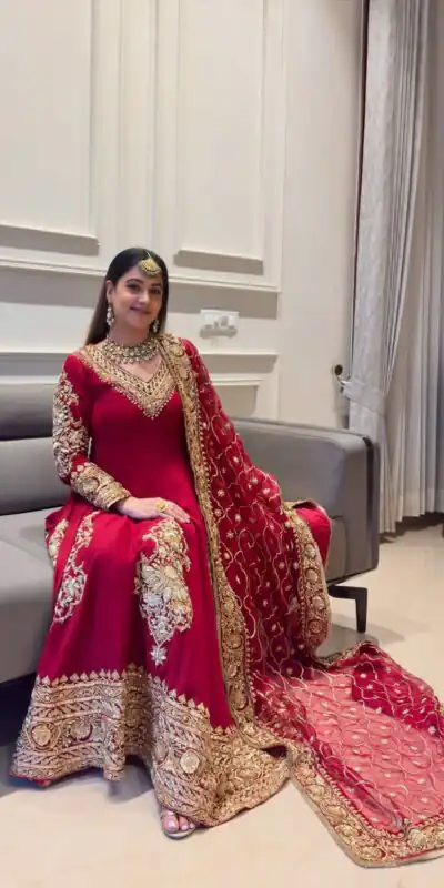 RTC 5973 Red Faux Georgette Sequence Lace Work Salwar Suit . Introductory Price ₹2649. Delivery 4-6 Working Days. Shop now. | Casual Suits, Jump Suits, Creative suits, Designer Suits, Palazzo Suits, Party Wear Suits, Patiala Suits, Salwar suit, Straight Suits