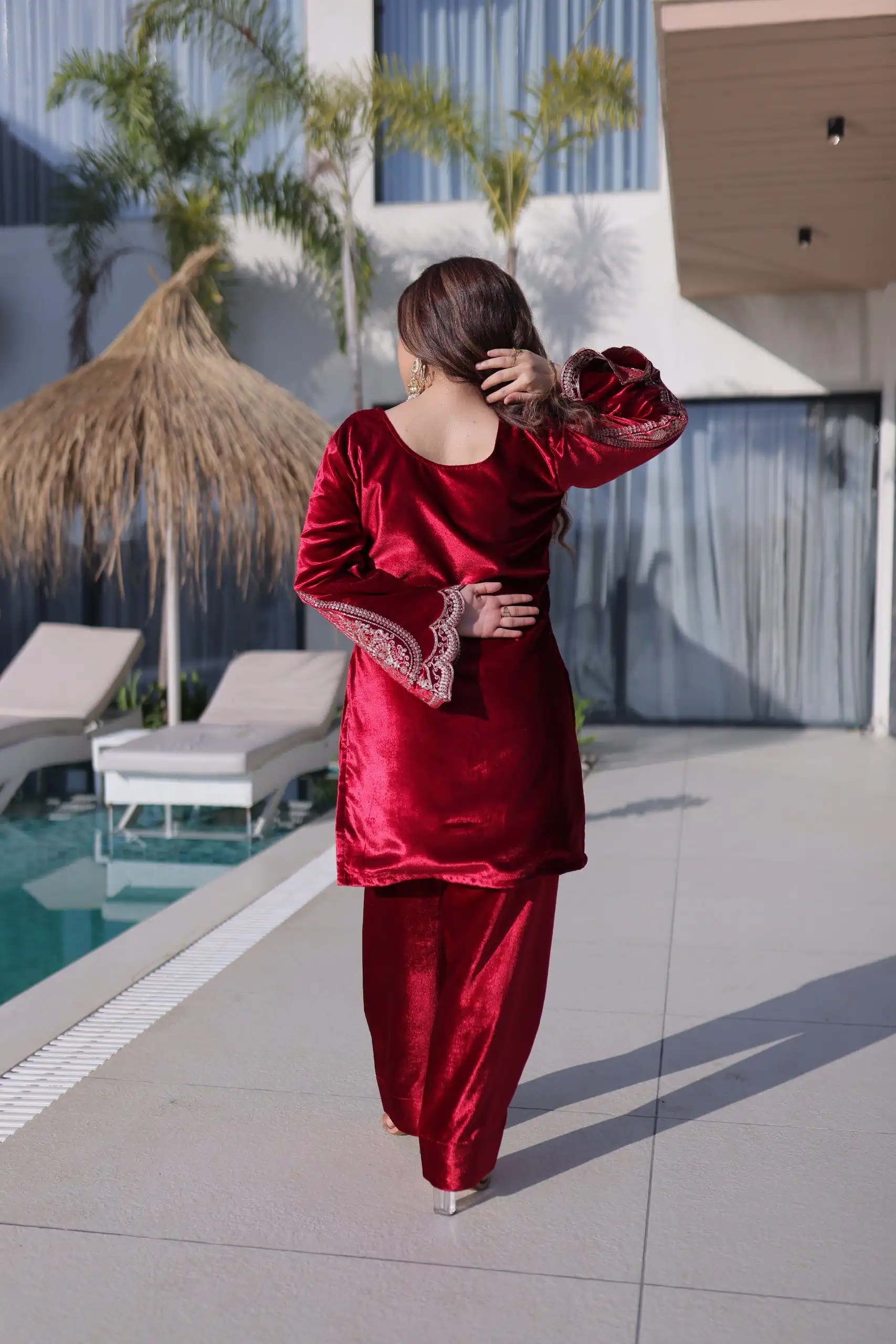 KA 1221 Red Ice Velvet Embroidery Zari Work Salwar Suit Embroidery Work & Zari Work Salwar Suit . Grab it for ₹3049. Delivery 4-6 Working Days. Shop now. | Casual Suits, Jump Suits, Tops & Bottoms, Track Suits, Trendy Wear, Creative suits, Designer Suits, Palazzo Suits, Party Wear Suits, Patiala Suits, Salwar suit, Straight Suits