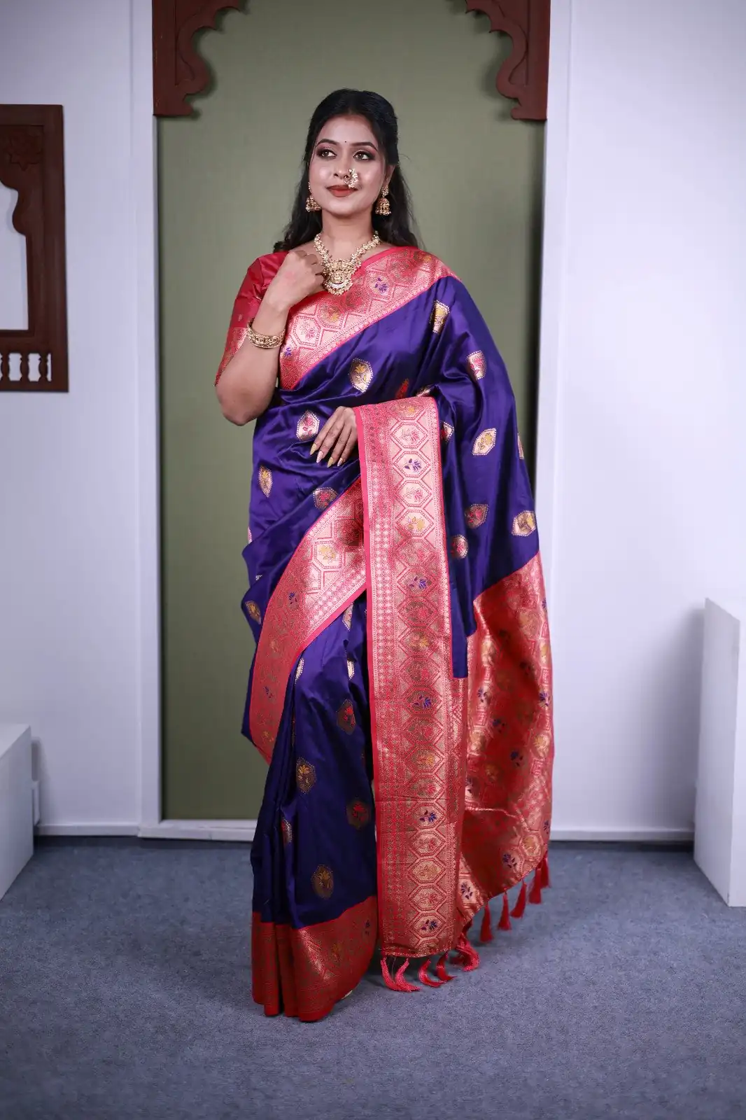 MB 22 Royal Blue Soft Paithani Silk Saree with Zari Work & Lace Work. Affordable Price ₹2399. Delivery 4-6 Working Days. Shop now. | Creative Sarees, Bollywood Sarees, Designer Sarees, Embroidered Sarees, Ethnic Saree, Modern Digital sarees, Party Wear Sarees, Sarees