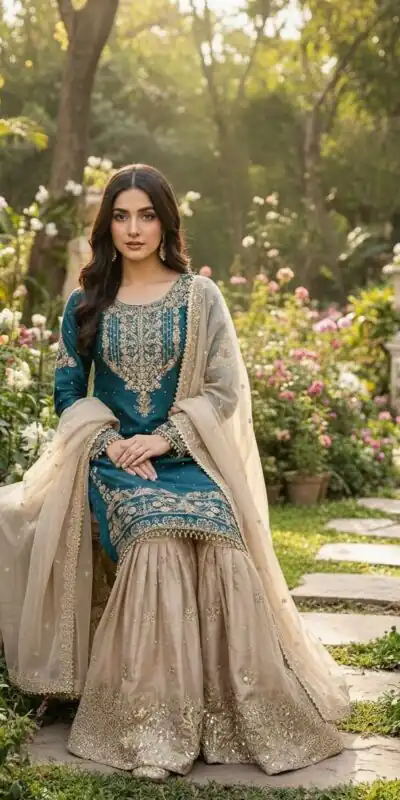 SR 1694 Teal Organza Silk Salwar Suit with Embroidery Work & Lace Work. Exclusive Offer ₹1999. Delivery 4-6 Working Days. Shop now. | Casual Suits, Jump Suits, Creative suits, Designer Suits, Palazzo Suits, Party Wear Suits, Patiala Suits, Salwar suit, Straight Suits
