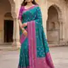 MB 6134 Teal in Color Pochampalli Silk Lace Work & Zari Work Saree . Get it for ₹2099. Delivery 4-6 Working Days. Shop now. | Creative Sarees, Bollywood Sarees, Designer Sarees, Embroidered Sarees, Ethnic Saree, Modern Digital sarees, Party Wear Sarees, Sarees