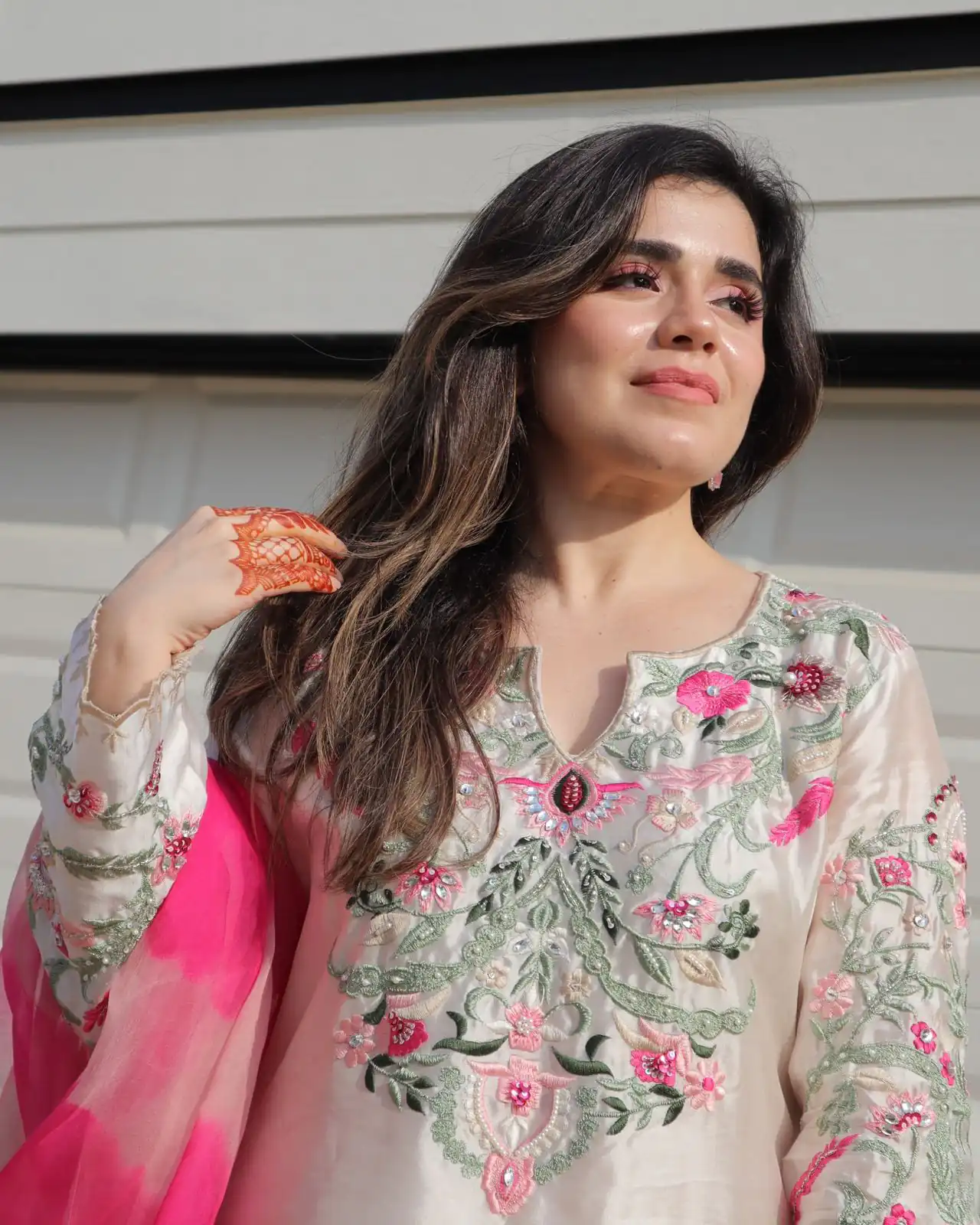 NSR 858 White Crap Silk Salwar Suit with Lace Work & Digital Print. Now at just ₹1899. Delivery 4-6 Working Days. Shop now. | Casual Suits, Jump Suits, Creative suits, Designer Suits, Palazzo Suits, Party Wear Suits, Patiala Suits, Salwar suit, Straight Suits