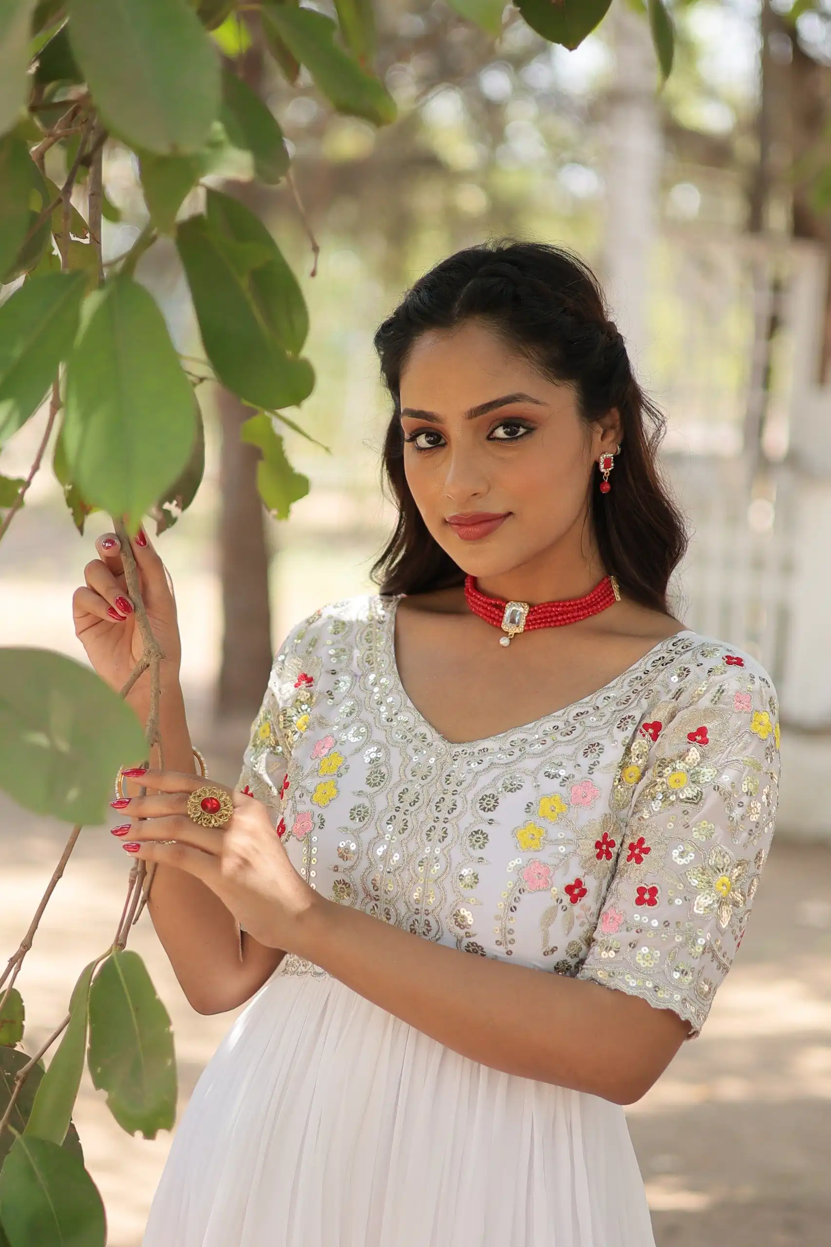 KA 1110 White Faux Blooming Gown Perfect for Wedding, Party, Holi, Lohri, Baby Shower – . Introductory Price ₹1649. Delivery 4-6 Working Days. Shop no | Bollywood Gowns, Creative Gowns, Designer Gowns, Embroidered Gowns, Gowns, Party Wear Gowns