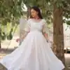 KA 1110 White Faux Blooming Gown Perfect for Wedding, Party, Holi, Lohri, Baby Shower – . Introductory Price ₹1649. Delivery 4-6 Working Days. Shop no | Bollywood Gowns, Creative Gowns, Designer Gowns, Embroidered Gowns, Gowns, Party Wear Gowns
