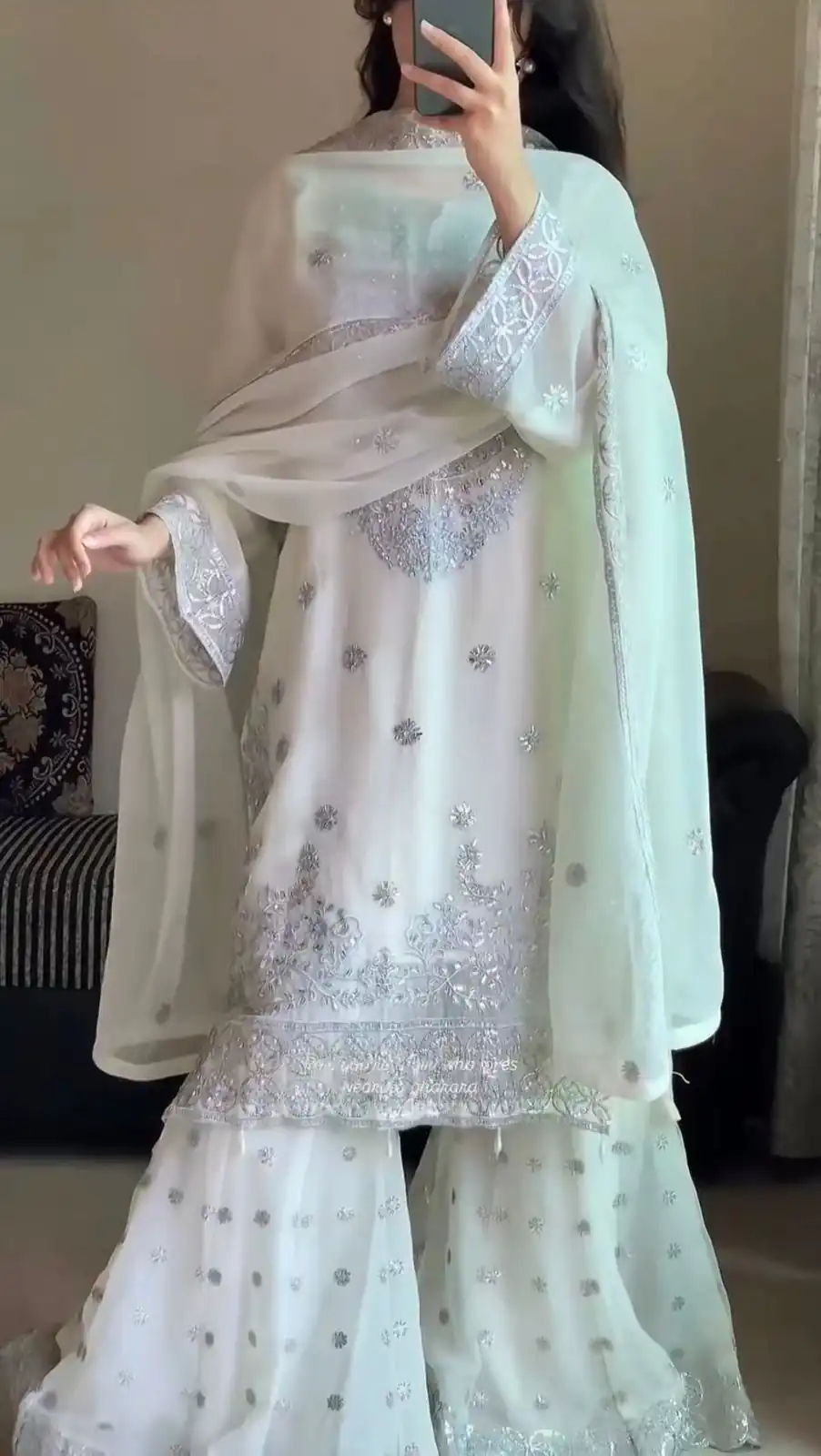 KD 1561 White Faux Georgette Salwar Suit Perfect for Wedding, Party, Holi, Haldi, Sangeet – . Best Price ₹2399. Delivery 4-6 Working Days. Shop now. | Casual Suits, Jump Suits, Creative suits, Designer Suits, Palazzo Suits, Party Wear Suits, Patiala Suits, Salwar suit, Straight Suits