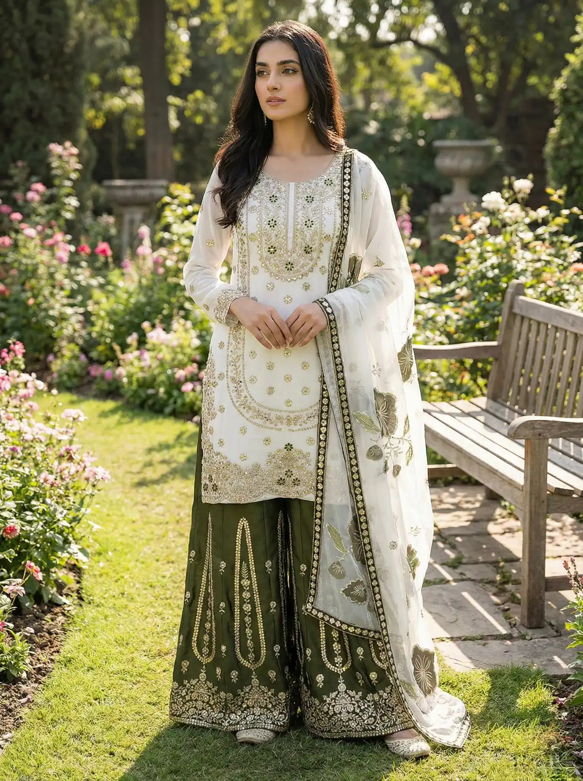 NSR 884 White Organza Silk Salwar Suit with Digital Print & Embroidery Work. Introductory Price ₹2149. Delivery 4-6 Working Days. Shop now. | Casual Suits, Jump Suits, Creative suits, Designer Suits, Palazzo Suits, Party Wear Suits, Patiala Suits, Salwar suit, Straight Suits