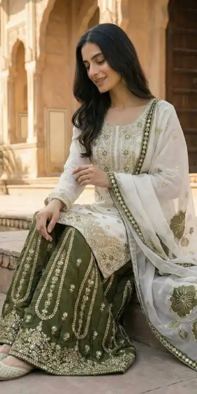 NSR 884 White Organza Silk Salwar Suit with Digital Print & Embroidery Work. Introductory Price ₹2149. Delivery 4-6 Working Days. Shop now. | Casual Suits, Jump Suits, Creative suits, Designer Suits, Palazzo Suits, Party Wear Suits, Patiala Suits, Salwar suit, Straight Suits