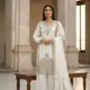 BE 444 White Color Organza Silk Salwar Suit with Embroidery Work. Special Price ₹2099. Delivery 4-6 Working Days. Shop now. | Casual Suits, Jump Suits, Creative suits, Designer Suits, Palazzo Suits, Party Wear Suits, Patiala Suits, Salwar suit, Straight Suits