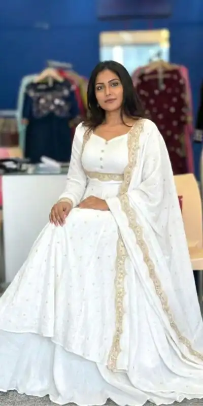 MF 1010 White Vichitra Silk Salwar Suit with Zari Work & Embroidery Work. Now at just ₹1769. Delivery 4-6 Working Days. Shop now. | Casual Suits, Jump Suits, Tops & Bottoms, Track Suits, Trendy Wear, Creative suits, Designer Suits, Palazzo Suits, Party Wear Suits, Patiala Suits, Salwar suit, Straight Suits