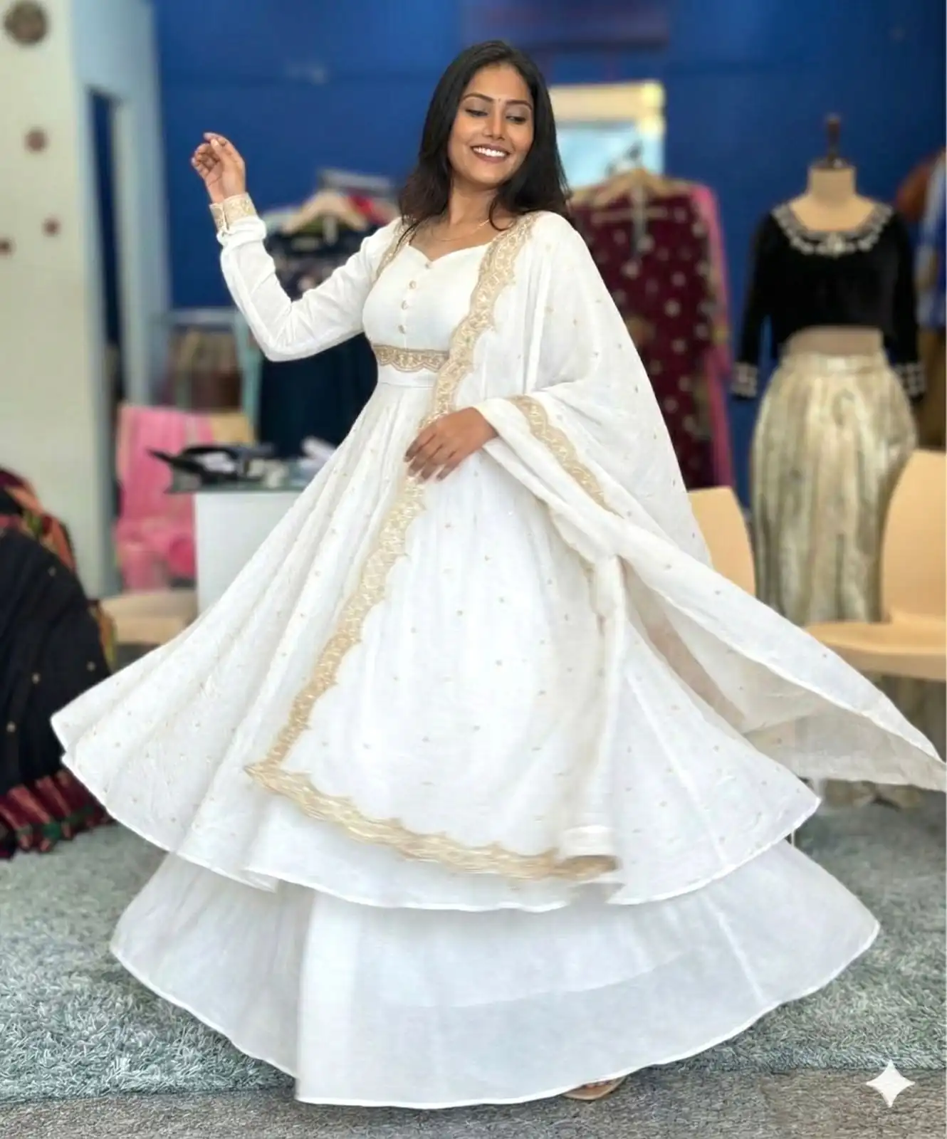 MF 1010 White Vichitra Silk Salwar Suit with Zari Work & Embroidery Work. Now at just ₹1769. Delivery 4-6 Working Days. Shop now. | Casual Suits, Jump Suits, Tops & Bottoms, Track Suits, Trendy Wear, Creative suits, Designer Suits, Palazzo Suits, Party Wear Suits, Patiala Suits, Salwar suit, Straight Suits