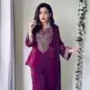 KD 1563 Wine in Wine Fendy Silk Thread Lace Work Salwar Suit . Exclusive Offer ₹1999. Delivery 4-6 Working Days. Shop now. | Casual Suits, Jump Suits, Creative suits, Designer Suits, Palazzo Suits, Party Wear Suits, Patiala Suits, Salwar suit, Straight Suits