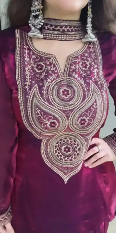 KD 1563 Wine in Wine Fendy Silk Thread Lace Work Salwar Suit . Exclusive Offer ₹1999. Delivery 4-6 Working Days. Shop now. | Casual Suits, Jump Suits, Creative suits, Designer Suits, Palazzo Suits, Party Wear Suits, Patiala Suits, Salwar suit, Straight Suits