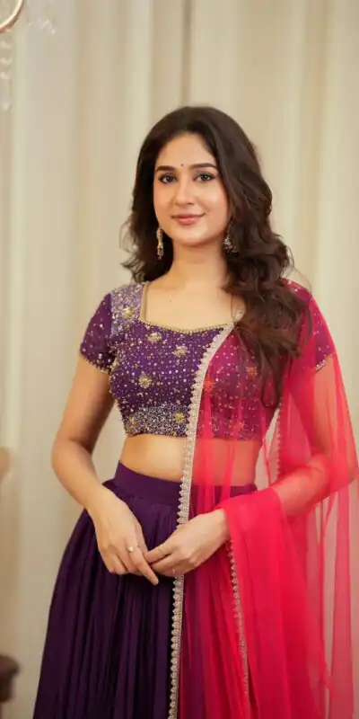 FB L372 Wine Color Faux Georgette Lehenga Choli with Designer Work. Get it for ₹2599. Delivery 4-6 Working Days. Shop now. | Bollywood Lehenga, Creative Lehenga, Designer Lehenga, Embroidered Lehenga, Lehenga, Party Wear Lehenga