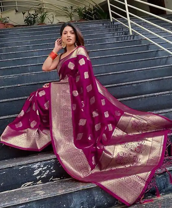 KP 6001 Wine in Soft Lichi Silk Lace Border & Lace Work Saree . Exclusive Offer ₹1399. Delivery 4-6 Working Days. Shop now. | Creative Sarees, Bollywood Sarees, Designer Sarees, Embroidered Sarees, Ethnic Saree, Modern Digital sarees, Party Wear Sarees, Sarees