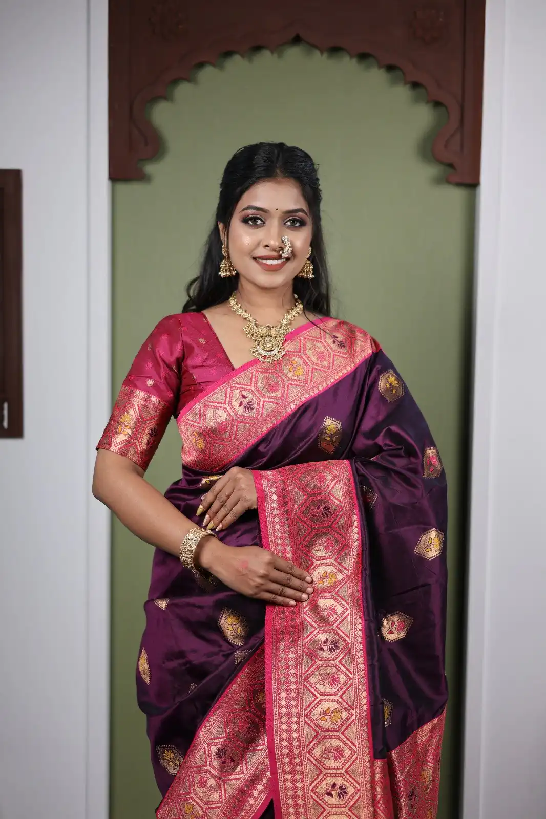 MB 22 Wine Soft Paithani Silk Saree with Zari Work & Lace Work. Affordable Price ₹2399. Delivery 4-6 Working Days. Shop now. | Creative Sarees, Bollywood Sarees, Designer Sarees, Embroidered Sarees, Ethnic Saree, Modern Digital sarees, Party Wear Sarees, Sarees