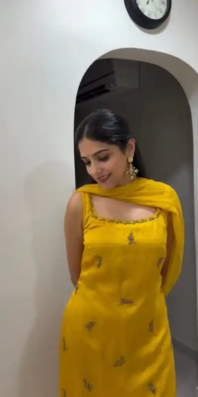 KD 1569 Yellow Chinon Silk Salwar Suit with Embroidery Work. Wedding, Party, Festive, Events Special Price ₹2399. Delivery 4-6 Working Days. Shop now. | Casual Suits, Jump Suits, Creative suits, Designer Suits, Palazzo Suits, Party Wear Suits, Patiala Suits, Salwar suit, Straight Suits