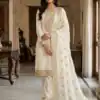Alluring Off White Fendy Silk Sequence Work Salwar Suit