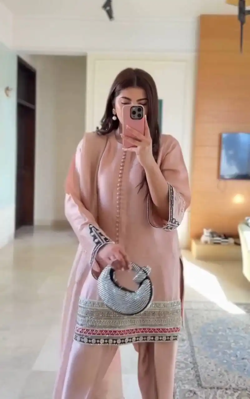 KF 1682 Light Pink Natural Crap Salwar Suit with Embroidery Work. Exclusive Offer ₹1849. Delivery 4-6 Working Days. Shop now. | Casual Suits, Jump Suits, Creative suits, Designer Suits, Palazzo Suits, Party Wear Suits, Patiala Suits, Salwar suit, Straight Suits