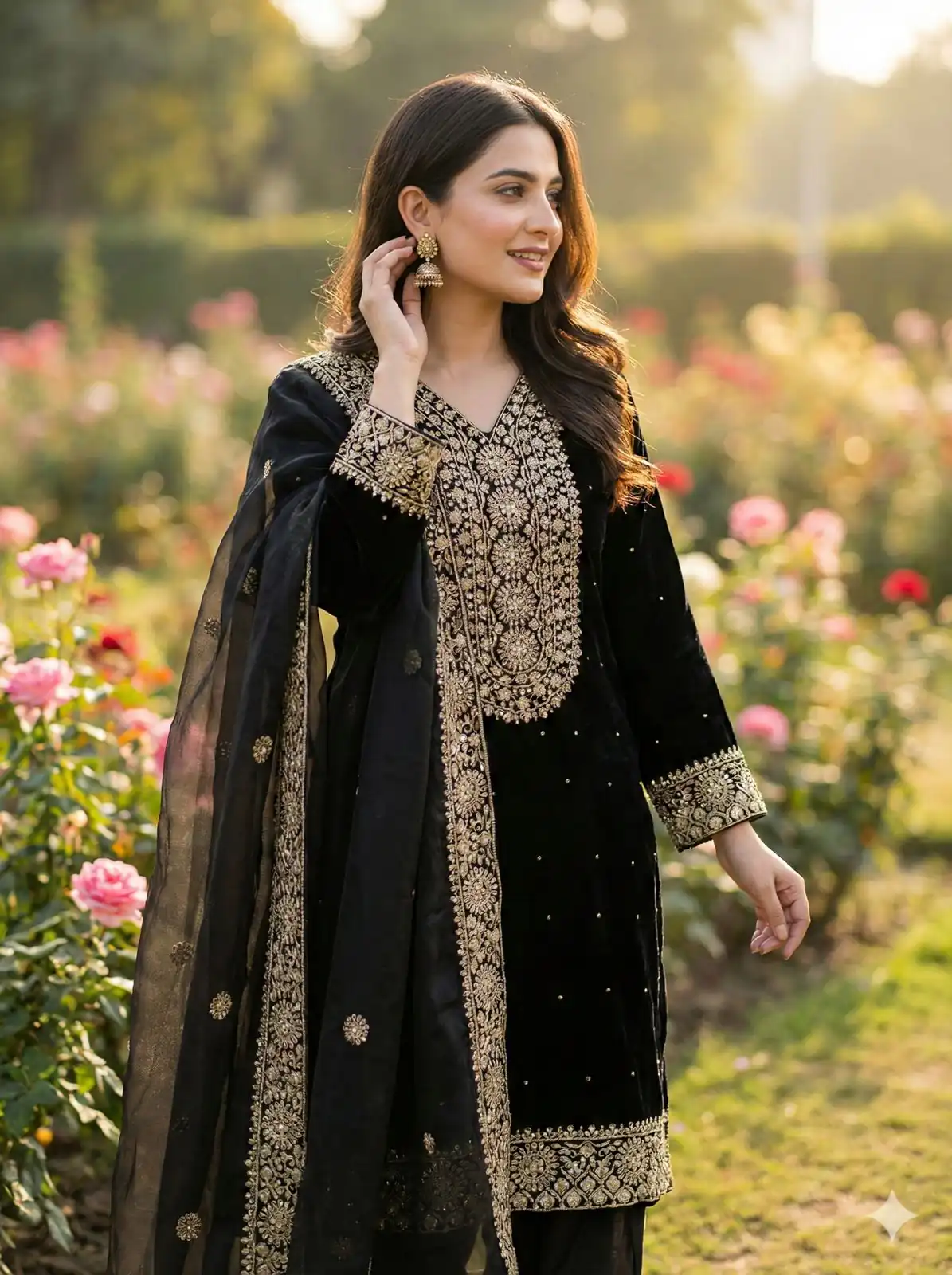 JF 040 Black Fendy Silk Salwar Suitwith Embroidery Work & Lace Work. Now at just ₹2049. Delivery 4-6 Working Days. Shop now. | Casual Suits, Jump Suits, Creative suits, Designer Suits, Palazzo Suits, Party Wear Suits, Patiala Suits, Salwar suit, Straight Suits